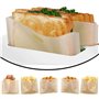 DECARETA 6 pcs Sac pour Grille-pain Sacs à Toasts Résistance à Haute Température Sac de Cuisson pour Grille-pain