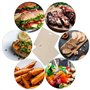 DECARETA 6 pcs Sac pour Grille-pain Sacs à Toasts Résistance à Haute Température Sac de Cuisson pour Grille-pain, Micro-ondes,Fo