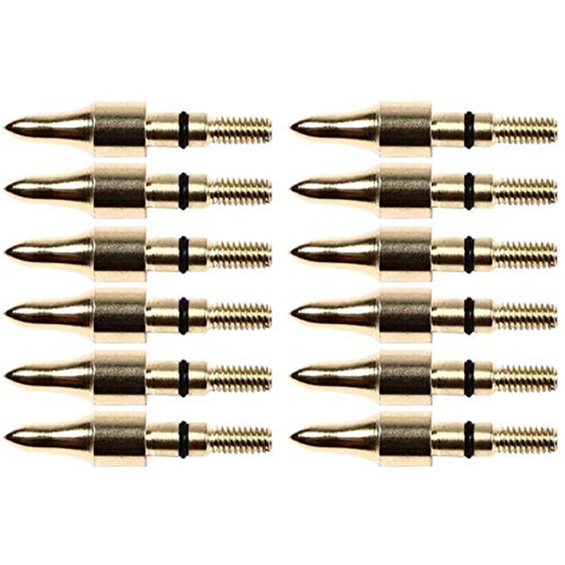 Namvo 12pcs 100grn Vis Noire dans la Pratique Pointes de flèches, Pointes de Champ de Balle de tir à l'arc, Arbalètes de Petit g