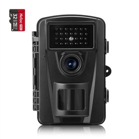 Coolife 28MP 1520P HD Caméra de Chasse Vitesse de Déclenchement 0.2s et 27 pcs Infrarouges LED de 940nm