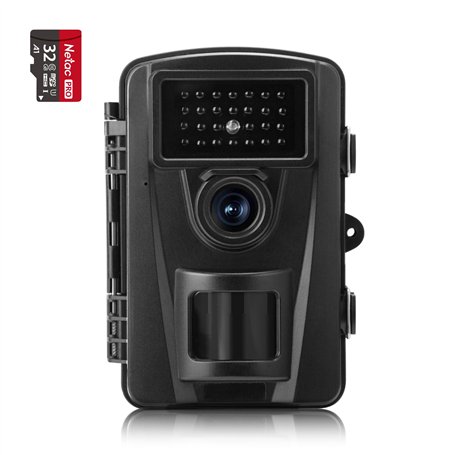 Coolife 28MP 1520P HD Caméra de Chasse Vitesse de Déclenchement 0.2s et 27 pcs Infrarouges LED de 940nm
