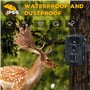 Coolife 28MP 1520P HD Caméra de Chasse Vitesse de Déclenchement 0.2s et 27 pcs Infrarouges LED de 940nm, Camera de Chasse Noctur