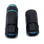 Nuzamas Lot de 3 connecteurs M23 étanches pour câble réseau RJ45 Adaptateur de signal extension réseau CAT6 IP68 Ethernet LAN RJ