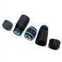 Nuzamas Lot de 3 connecteurs M23 étanches pour câble réseau RJ45 Adaptateur de signal extension réseau CAT6 IP68 Ethernet LAN RJ