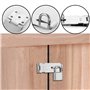 Loquet de Cadenas Agrafe,2 Pièces Porte Fermoir Verrou de Porte Moraillon De Verrou en Acier Inoxydable 4 Pouces Avec Des Vis Ve