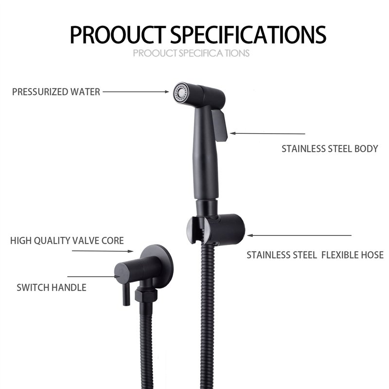 Image secondaire de [LOSCHEN] Pulvérisateur de toilettes pour bidet et de toilettes en acier inoxydable, Kit de pulvérisateur de bidet, pulvérisateu