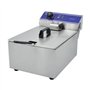 MOOTACO Friteuse électrique Professionnelle Inox unique réservoir 6L Huile