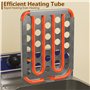 MOOTACO Friteuse électrique Professionnelle Inox unique réservoir 6L Huile, 3000W, 1 Paniers à Friture avec Poignée en Caoutchou