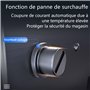 MOOTACO Friteuse électrique Professionnelle Inox unique réservoir 6L Huile, 3000W, 1 Paniers à Friture avec Poignée en Caoutchou