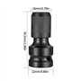 3 Pièces Adaptateurs de Douille 1/2" Carré à 1/4" Hexagonal, Convertisseur de Mandrin à Libération Rapide Hex Ratchet Socket Clé