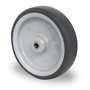 Lot de 2 roues encastrables – Axe de 150 mm – En TPE – Roulettes pour appareil, roulettes pour chariot de manutention