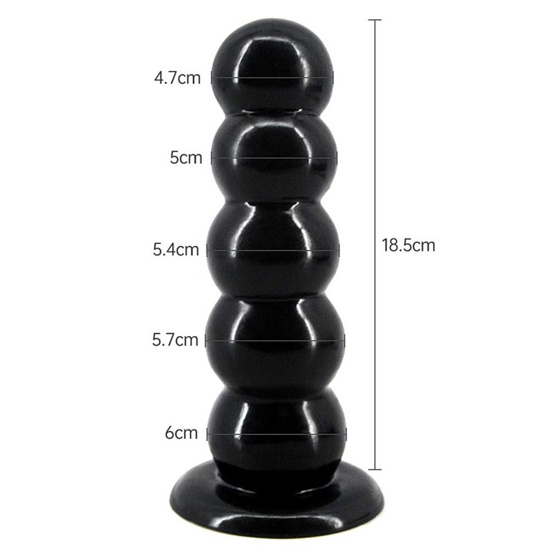 Image secondaire de Roluck Plug Anale Dilatation Plug anal avec 5 boules anales gode anal avec ventouse, plug anal pour femmes hommes jouets sexuels