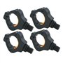 Lot de 4 Connecteur de Support la pêche de la Carpe magnétique Magique tête de Support