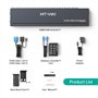 MT-VIKI Commutateur KVM VGA 8 ports 1U à montage en rack 8 x 1 - Prend en charge clavier, souris, haut-parleurs USB - Avec 8 câb