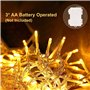 Hoteril Guirlande Lumineuse, Lumières de Noël 130LED 13M Intérieur et Extérieur 8 Modes Etanche Guirlande Led à Pile pour Noël M