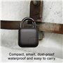 Cadenas Empreinte Digitale, Cadenas d'Empreinte Digitale Intelligent Serrure de sécurité Électronique Anti-vol Étanche pour Sall