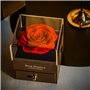 Boîte Rose Éternelle avec Bijoux, Collier, Sac Cadeau et Carte de Vœux Manuscrite - Cadeau pour Dames