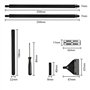 Grattoir Aquarium Algues Grattoir 15PCS Grattoir Algues Nettoyage Aquarium Aluminium Nettoyant Verre Aquarium Grattoir Nettoyage