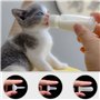 onebarleycorn Biberon Chaton, Biberon Chaton Nouveau Né Biberon Chiot Non Sevré,Tétines et Brosse à Nettoyer (60ml)
