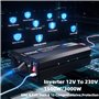 ERAYAK Convertisseur 12V 220V/230V 1500W/3000W Onduleur à Transformateur avec Télécommande & Double AC Prises de Courant pour RV