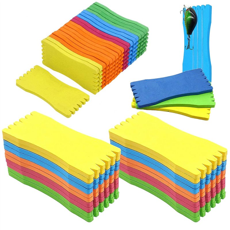 GZLCEU Lot de 40 bobines de pêche en Mousse légère pour Tenir Les Lignes de pêche et Les hameçons de pêche Pratique (Couleur alé