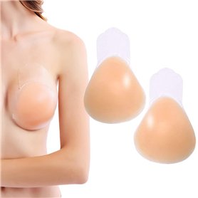 Soutien-Gorge adhésif en Silicone Push Up Invisible pour Femme Universel réutilisable Bonnet sans Bretelles rembourré pâte Le So