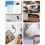 NOVOO Hub USB-C vers HDMI 4K, Lecteur de Carte SD & Micro SD, 2 x USB 3.0, Adaptateur en Aluminium pour MacBook Pro, New MacBook