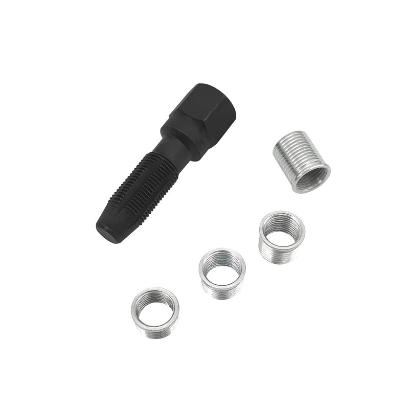 ZKTOOL 5pcs Kit de réparation pour Filetage de Bougies d'allumage M14 x 1,25, Kit de refiletage de Culasse, Rethreading Bougie