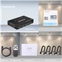 KVM HDMI Switch USB 4 port, Commutateur KVM HDMI 4K@ 60Hz Pour 4 Ordinateurs Partager Souris Cavier moniteur, Avec télécommande 