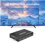 KVM HDMI Switch USB 4 port, Commutateur KVM HDMI 4K@ 60Hz Pour 4 Ordinateurs Partager Souris Cavier moniteur, Avec télécommande 