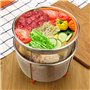 304 en Acier Inoxydable Cuiseur À Vapeur Steam Basket Autocuiseur Anti-brûlure Steamer Multi-Fonct