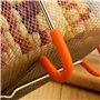 Waroomss Panier De Nettoyage, 304 en Acier Inoxydable Cuiseur À Vapeur Steam Basket Autocuiseur Anti-brûlure Steamer Multi-Fonct