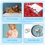 Surplex Casse-tête en Métal Brain Teaser Puzzle Set de 16, Casse-tête IQ Test Disentanglement Puzzles Jeu Magic Toy Trick pour L