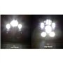 Locisne 5-3/4 "5.75" Projecteur à LED rond Projecteur Daymaker pour Harley Davidson Kickfaire Projecteur de moto 45W 9 ampoule L