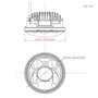 Locisne 5-3/4 "5.75" Projecteur à LED rond Projecteur Daymaker pour Harley Davidson Kickfaire Projecteur de moto 45W 9 ampoule L