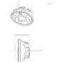 Locisne 5-3/4 "5.75" Projecteur à LED rond Projecteur Daymaker pour Harley Davidson Kickfaire Projecteur de moto 45W 9 ampoule L