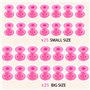 Locisne 50 pcs Silicone Pas de chaleur Hair Curlers + 1 French Hair Braiding Tool, Pas de chaleur Hair Curlers Magic Soft Roller