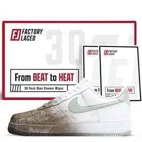 FACTORY LACED Shoe Cleaner Wipes - Removes Scuffs and Dirt Buildup: On-The-Go Sneaker Cleaning Wipes - Use on Leather
