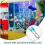 ISIYINER Brosse de Nettoyage pour Aquarium, Flexible à Double Extrémité en Acier Inoxydable Brosse Aquarium Accessoires pour Aqu