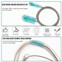 ISIYINER Brosse de Nettoyage pour Aquarium, Flexible à Double Extrémité en Acier Inoxydable Brosse Aquarium Accessoires pour Aqu