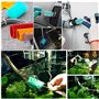 ISIYINER Brosse de Nettoyage pour Aquarium, Flexible à Double Extrémité en Acier Inoxydable Brosse Aquarium Accessoires pour Aqu