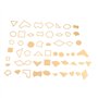 54pcs Pochoir Acrylique Gabarit Acrylique pour Cuir Quilting Outil de Couture Artisanat DIY Décor