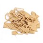 54pcs Pochoir Acrylique Gabarit Acrylique pour Cuir Quilting Outil de Couture Artisanat DIY Décor
