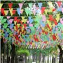 450 pièces Grands Drapeaux Multicolore Tissu Fanion Guirlande extérieure pour Anniversaire Mariag