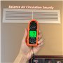 Mini Anemometre Portable VMC, Kethvoz Exterieur Jauge de Vitesse du Vent Numérique avec Max/AVG/Valeur Actuelle Mesure 0~30 m/s 