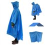 Wawogic Multifonctionnel Extérieur Pluie Poncho Sac À Dos Housse de Pluie Étanche Tente Bâche Abri Parasol Pique-Nique Couvertur