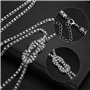 Collier à la mode en cristal avec pendentif All-Match Style Shining Clothes Chaîne de chandail pour femmes avec attachements lon