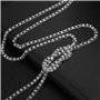 Collier à la mode en cristal avec pendentif All-Match Style Shining Clothes Chaîne de chandail pour femmes avec attachements lon