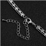Collier à la mode en cristal avec pendentif All-Match Style Shining Clothes Chaîne de chandail pour femmes avec attachements lon
