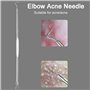 Rnitle 5 Pièces Blackhead Remover Outil,Pimple Extractor Acne aiguille Blackhead Remover Set,d’extracteur de point-noir,Acier In
